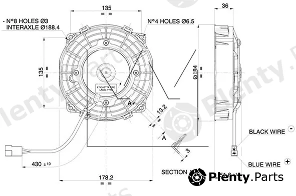 Monark 093840379 — Fan, engine cooling