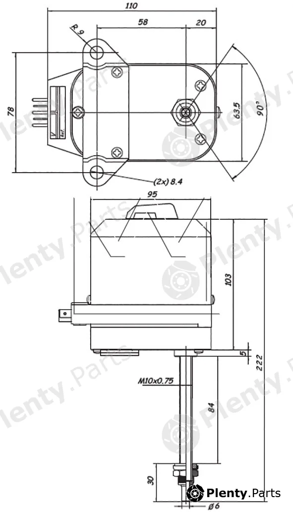 Monark 093211092 — Wiper Motor