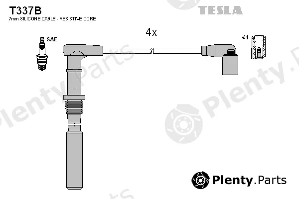Tesla T337B — Ignition Cable Kit