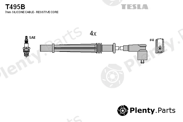 Tesla T495B — Ignition Cable Kit