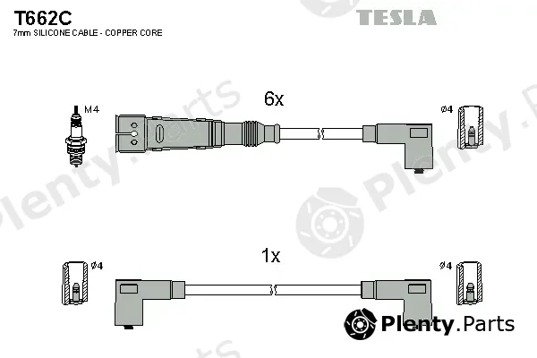 Tesla T662C — Ignition Cable Kit original