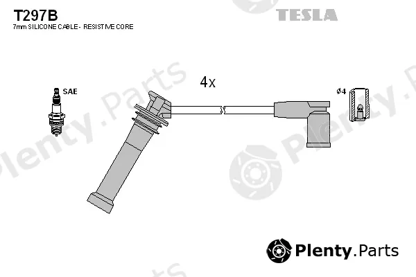 Tesla T297B — Ignition Cable Kit