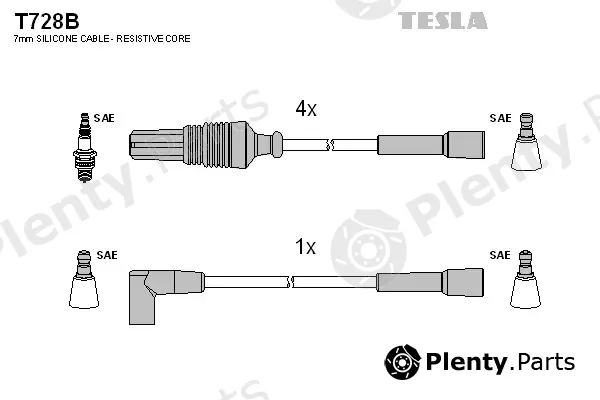 Tesla T728B — Ignition Cable Kit