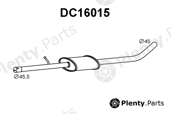 Veneporte DC16015 — Front Muffler