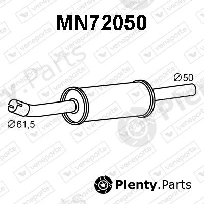 Veneporte MN72050 — Front Muffler
