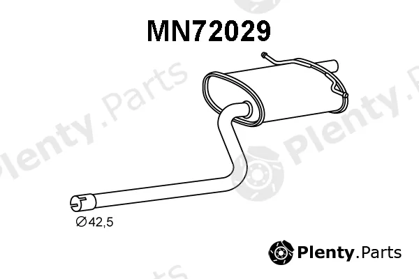 Veneporte MN72029 — Rear Muffler