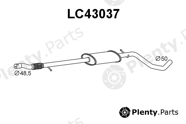 Veneporte LC43037 — Front Muffler