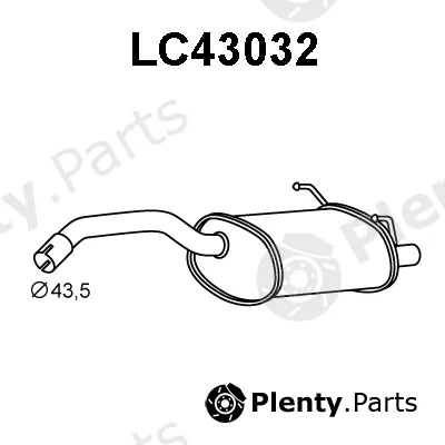 Veneporte LC43032 — Rear Muffler