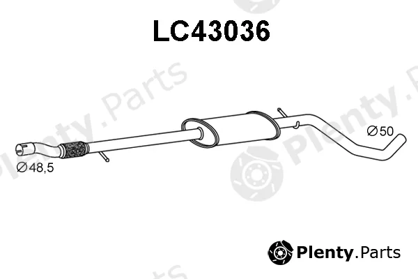 Veneporte LC43036 — Front Muffler