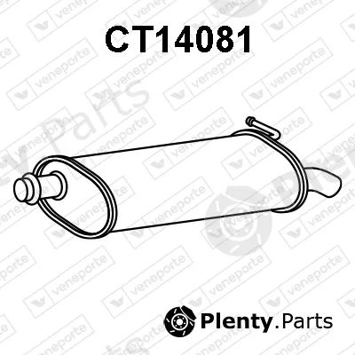 Veneporte CT14081 — Rear Muffler