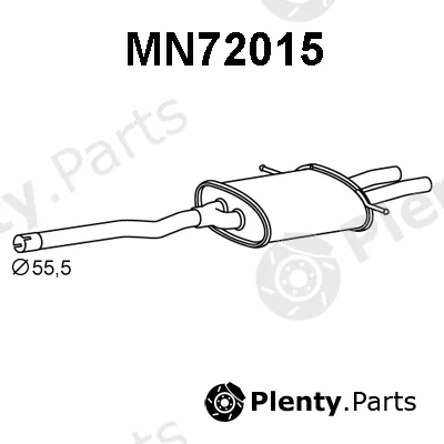 Veneporte MN72015 — Rear Muffler
