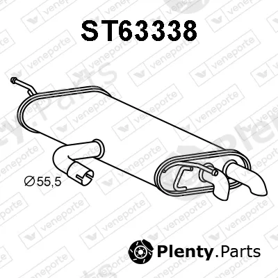 Veneporte ST63338 — Rear Muffler