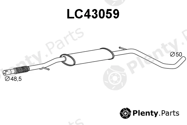 Veneporte LC43059 — Front Muffler