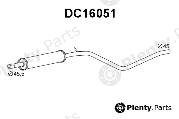 Veneporte DC16051 — Front Muffler