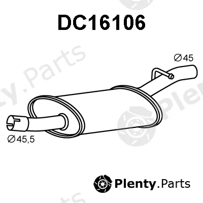 Veneporte DC16106 — Rear Muffler