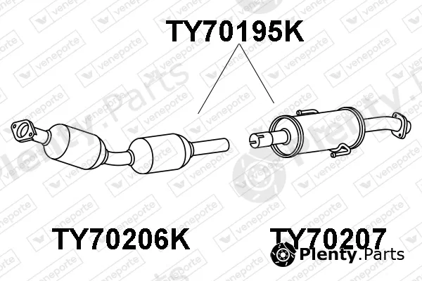 Veneporte TY70195K — Catalytic Converter