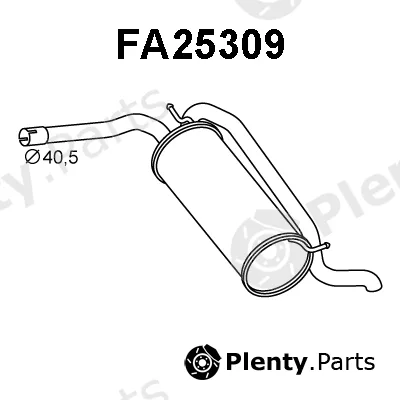 Veneporte FA25309 — Rear Muffler