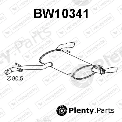Veneporte BW10341 — Rear Muffler