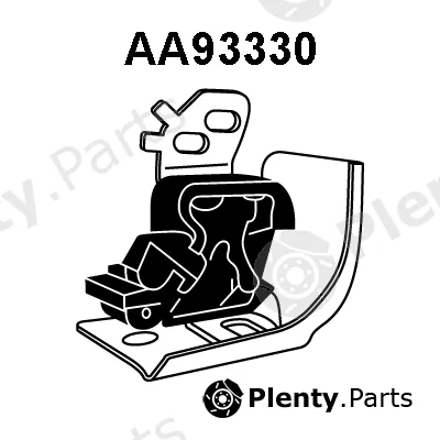Veneporte AA93330 — Rubber Strip, exhaust system