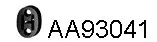 Veneporte AA93041 — Rubber Strip, exhaust system
