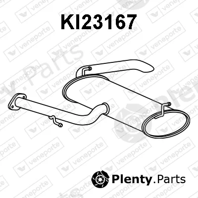 Veneporte KI23167 — Rear Muffler