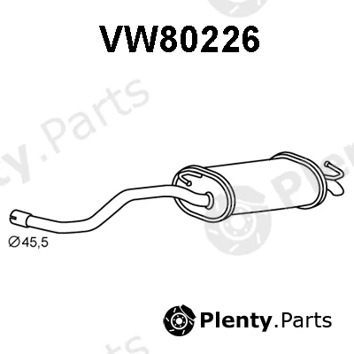Veneporte VW80226 — Rear Muffler
