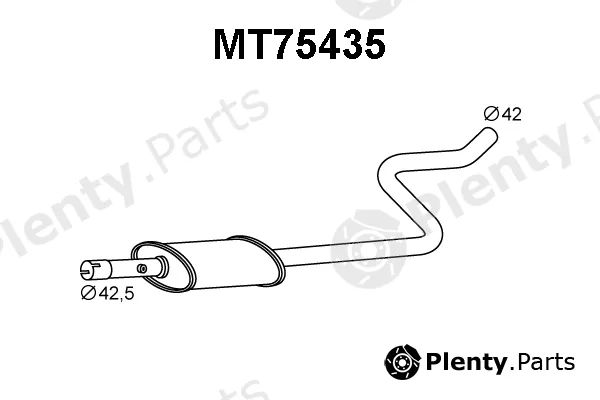 Veneporte MT75435 — Front Muffler