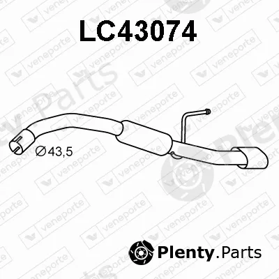 Veneporte LC43074 — Rear Muffler