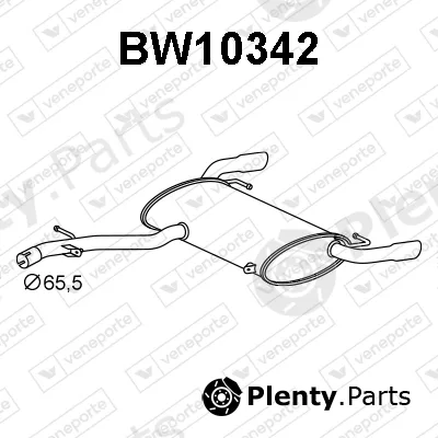 Veneporte BW10342 — Rear Muffler