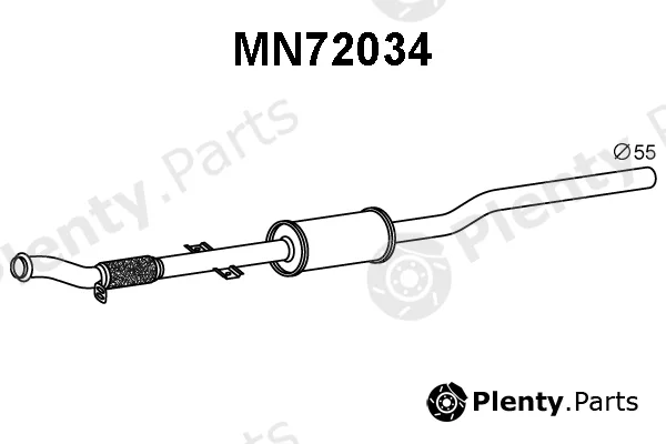 Veneporte MN72034 — Front Muffler