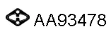 Veneporte AA93478 — Rubber Strip, exhaust system