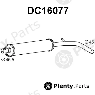 Veneporte DC16077 — Front Muffler