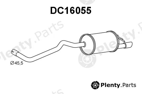 Veneporte DC16055 — Rear Muffler