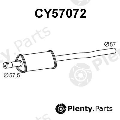 Veneporte CY57072 — Front Muffler