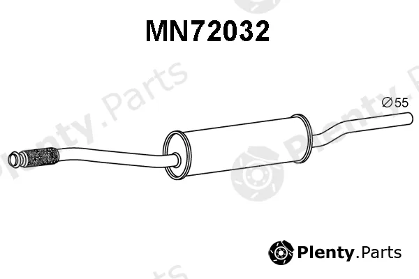 Veneporte MN72032 — Front Muffler