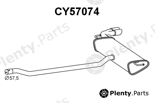 Veneporte CY57074 — Rear Muffler