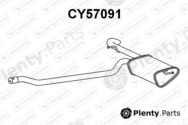 Veneporte CY57091 — Rear Muffler
