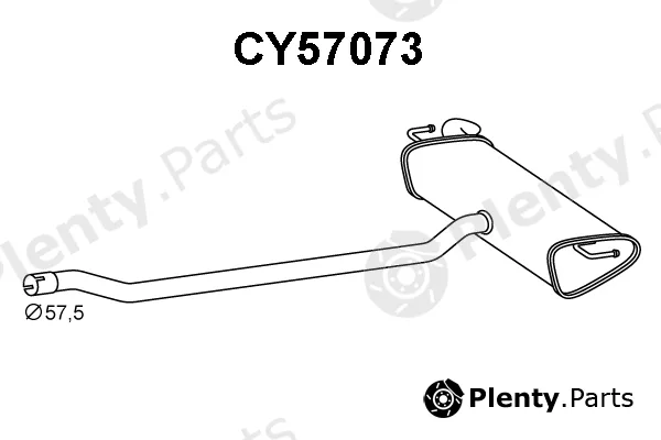 Veneporte CY57073 — Rear Muffler