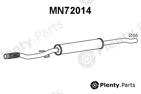 Veneporte MN72014 — Front Muffler