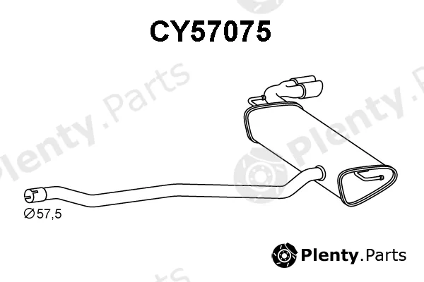 Veneporte CY57075 — Rear Muffler
