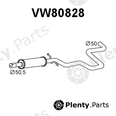 Veneporte VW80828 — Front Muffler