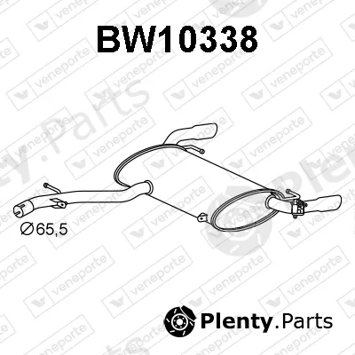 Veneporte BW10338 — Rear Muffler