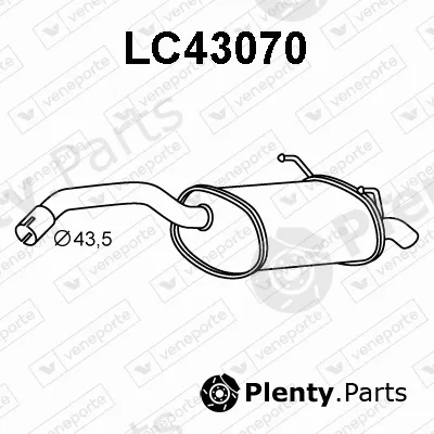 Veneporte LC43070 — Rear Muffler
