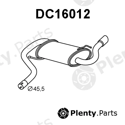 Veneporte DC16012 — Rear Muffler