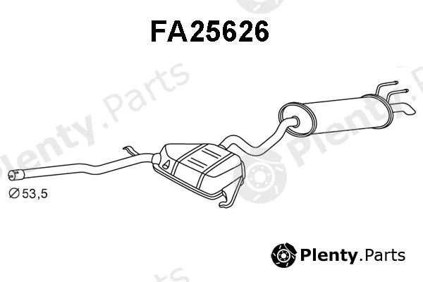 Veneporte FA25626 — Rear Muffler