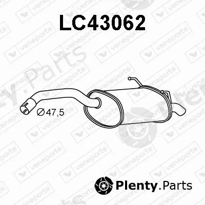 Veneporte LC43062 — Rear Muffler