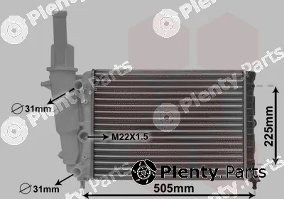 Van Wezel 17002138 — Radiator, engine cooling