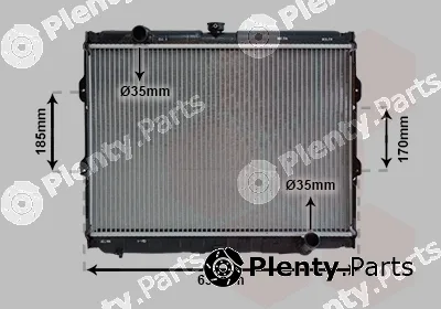 Van Wezel 82002108 — Radiator, engine cooling