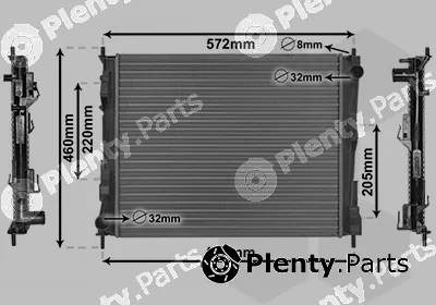 Van Wezel 43002375 — Radiator, engine cooling