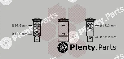 Van Wezel 17001306 — Expansion Valve, air conditioning